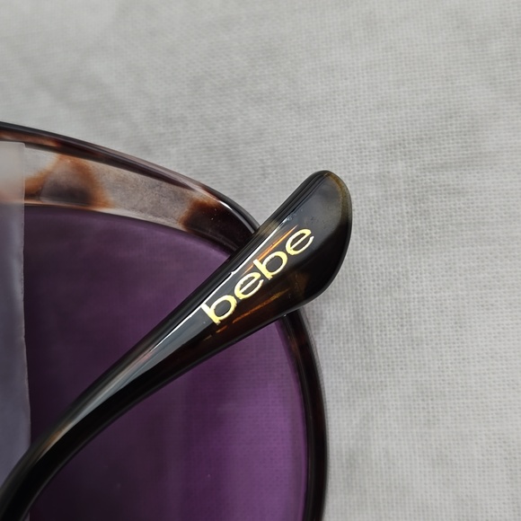 ?NWT bebe Square Blush Tortoise Cat-Eye Sunglasses w/ Gradient Lens main image 7